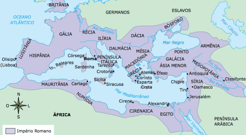 Mapa da Roma Antiga