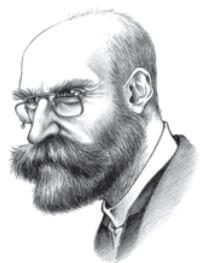 Retrato de Durkheim.